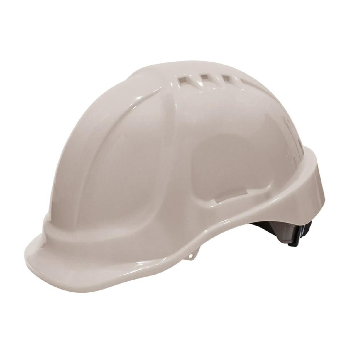 Casque de sécurité à molette – blanc